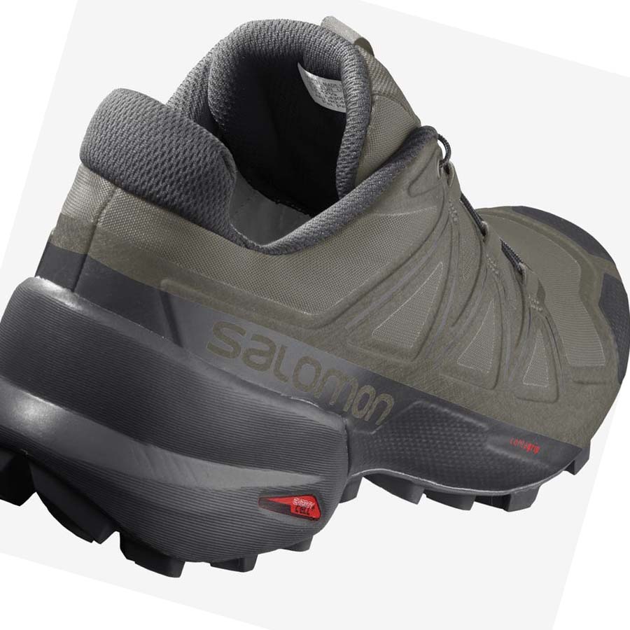 Salomon SPEEDCROSS 5 Trail Futócipő Férfi Olivazöld | HU 2110QMA